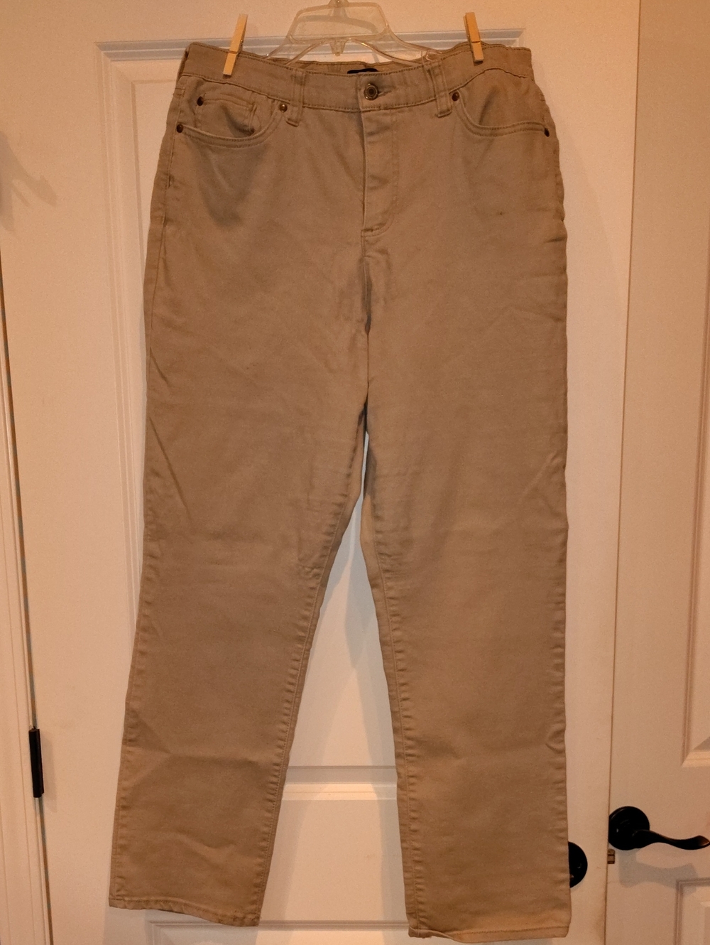 Kim Rogers Khaki Pants Stretch Waist